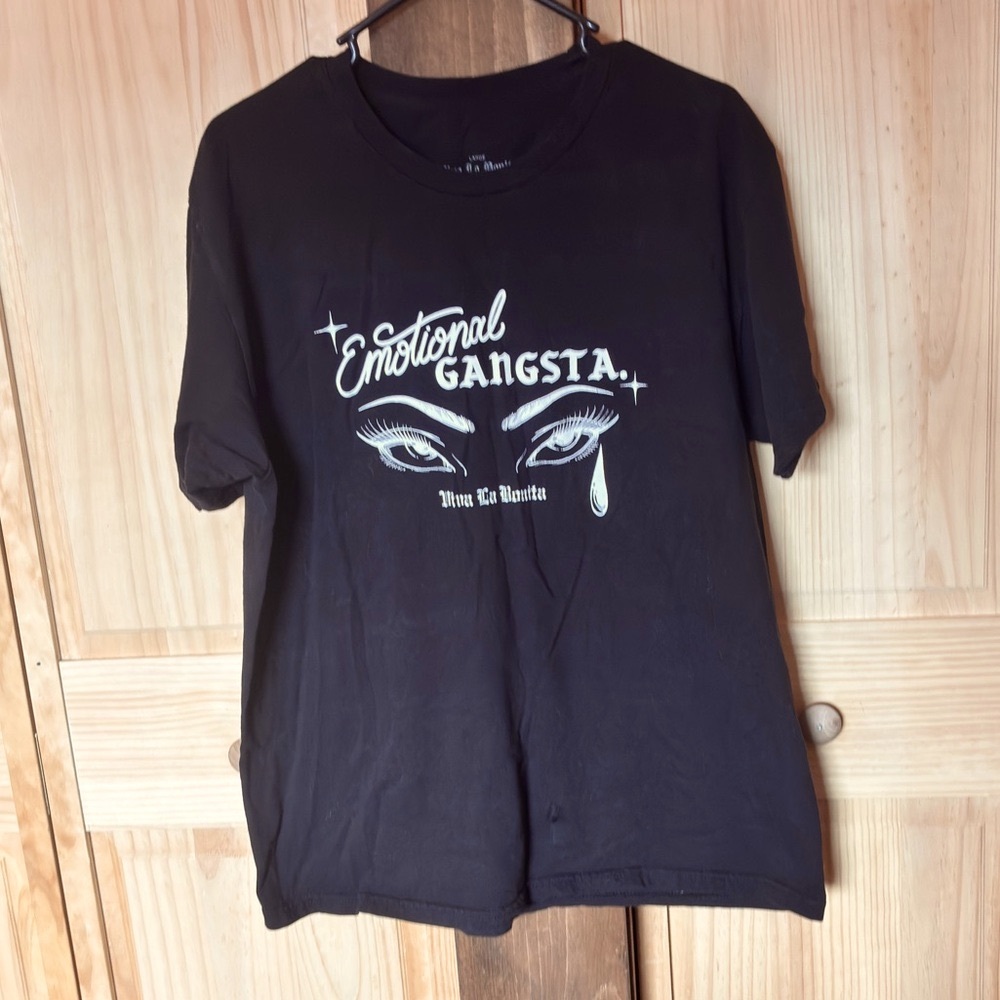 Black Graphic Tee - Emotional Gangsta
